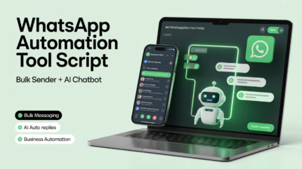 WhatsApp Automation Tool 2026 – Bulk Sender & AI Chatbot Script